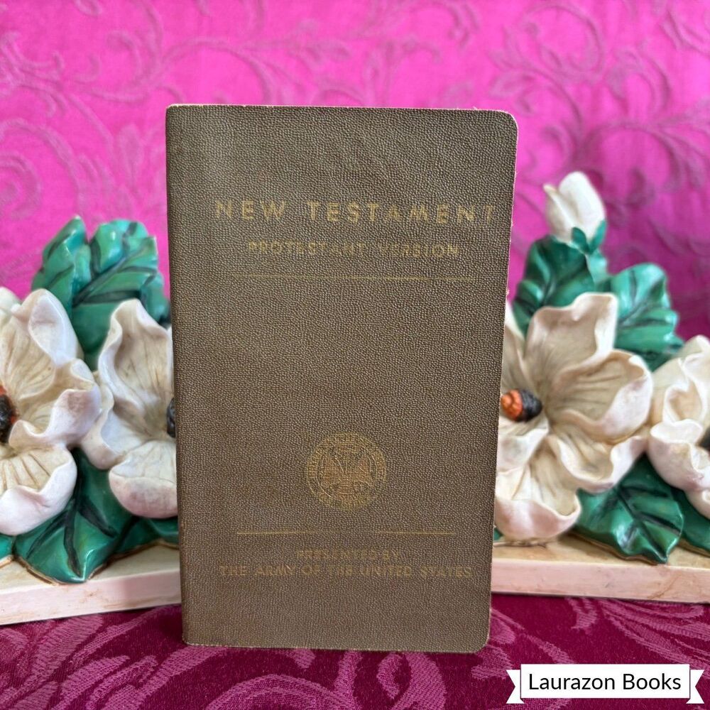 1942 New Testament Protestant Version for the Army, WWII, Small Vintage Bible